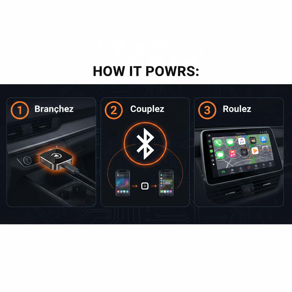CarPlay sans fil – 3 étapes