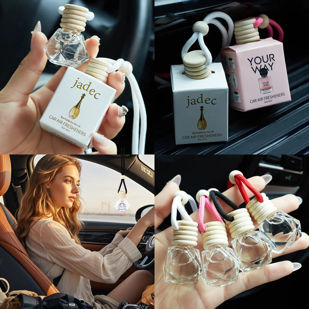 Diffuseur de Parfum Voiture 8ml – Suspension Aromatique | Plusieurs Parfums