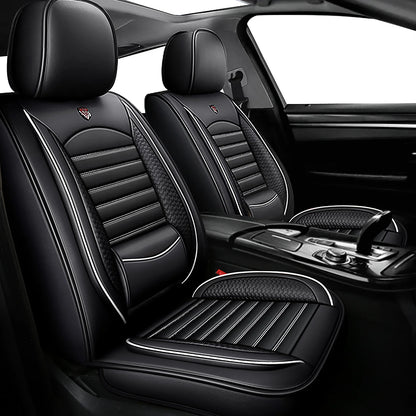 Housse de Siège Auto Universelle Cuir PU — Respirante, Impérméable & Compatible Airbag
