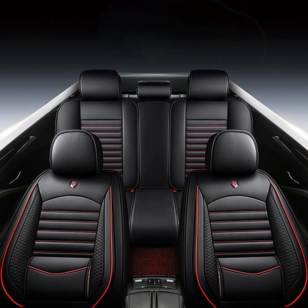 Housse de Siège Auto Universelle Cuir PU — Respirante, Impérméable & Compatible Airbag