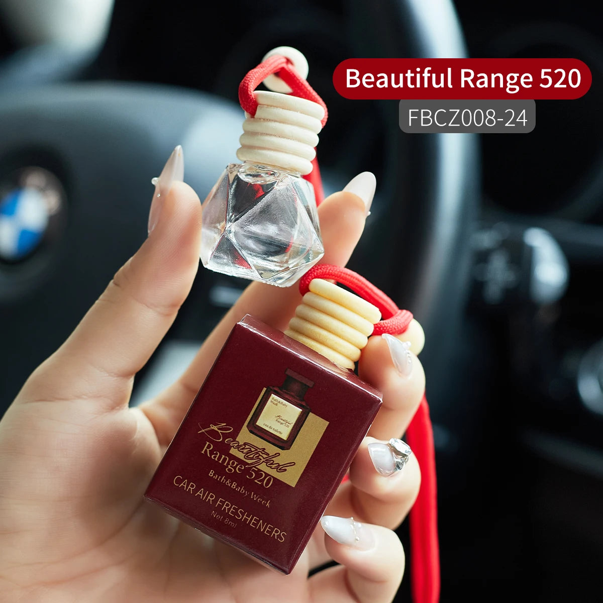 Diffuseur de Parfum Voiture 8ml – Suspension Aromatique | Plusieurs Parfums