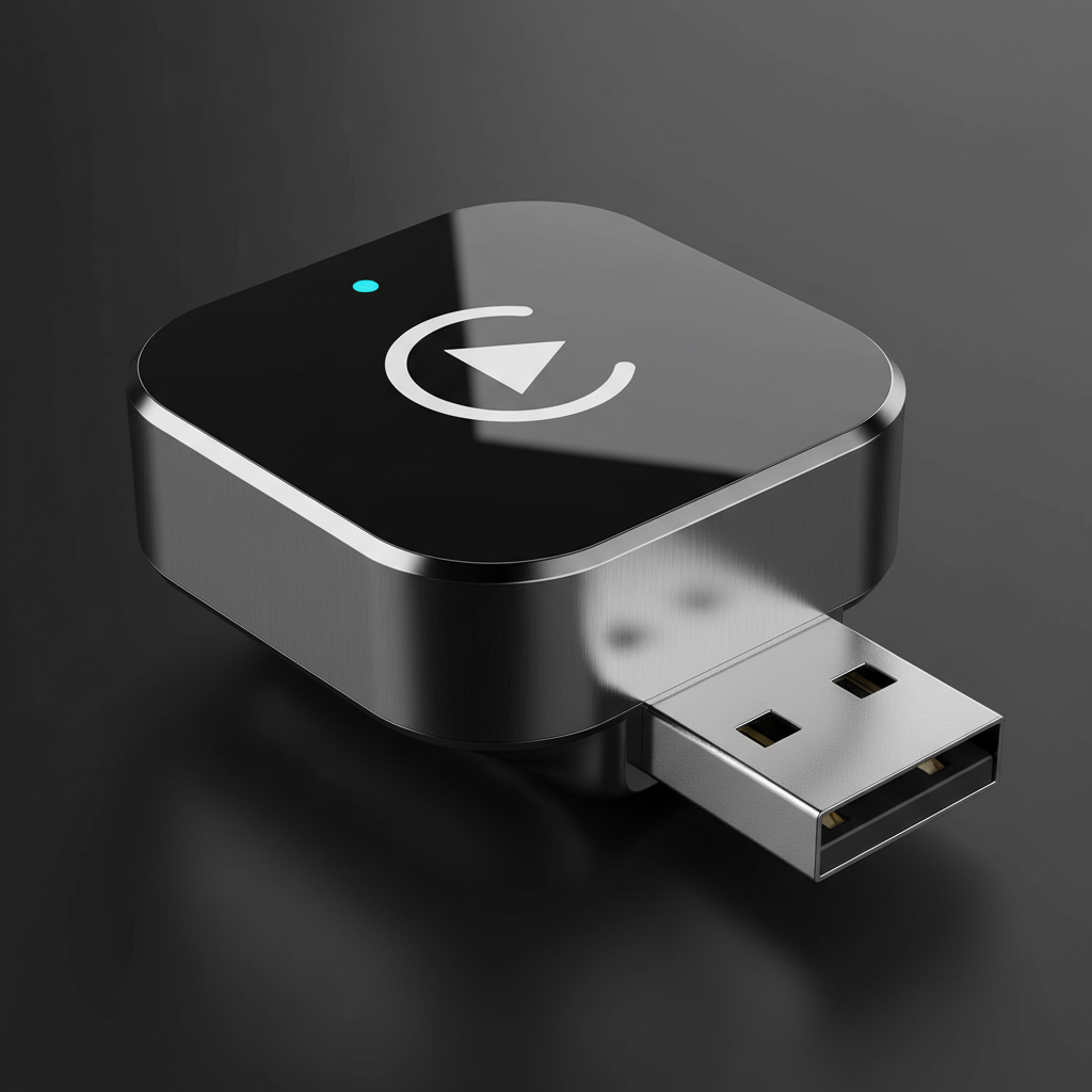 Adaptateur CarPlay sans fil – macro détail