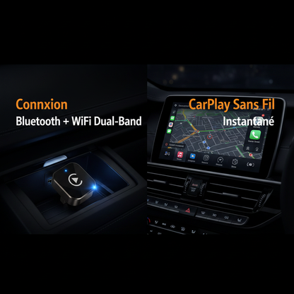 CarPlay sans fil – split WiFi & écran