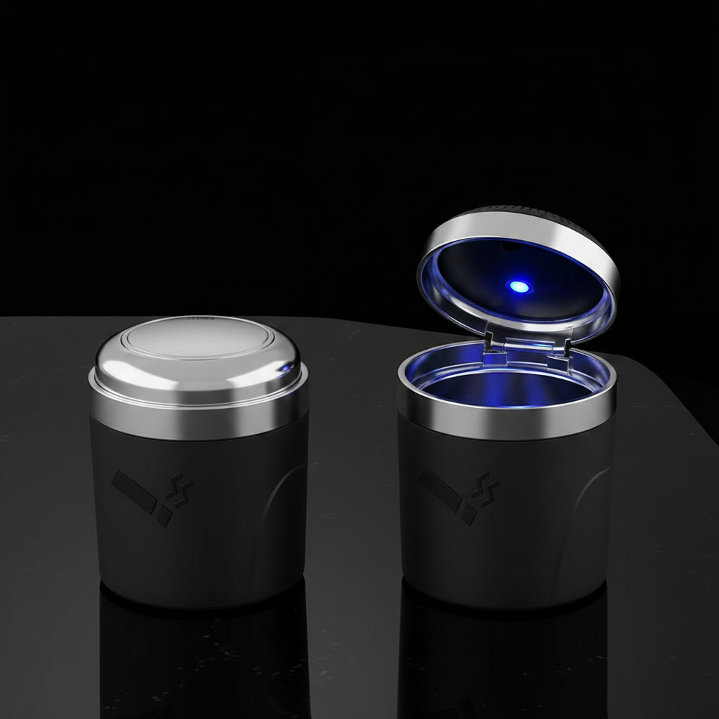 Cendrier voiture LED – pack de 2 studio