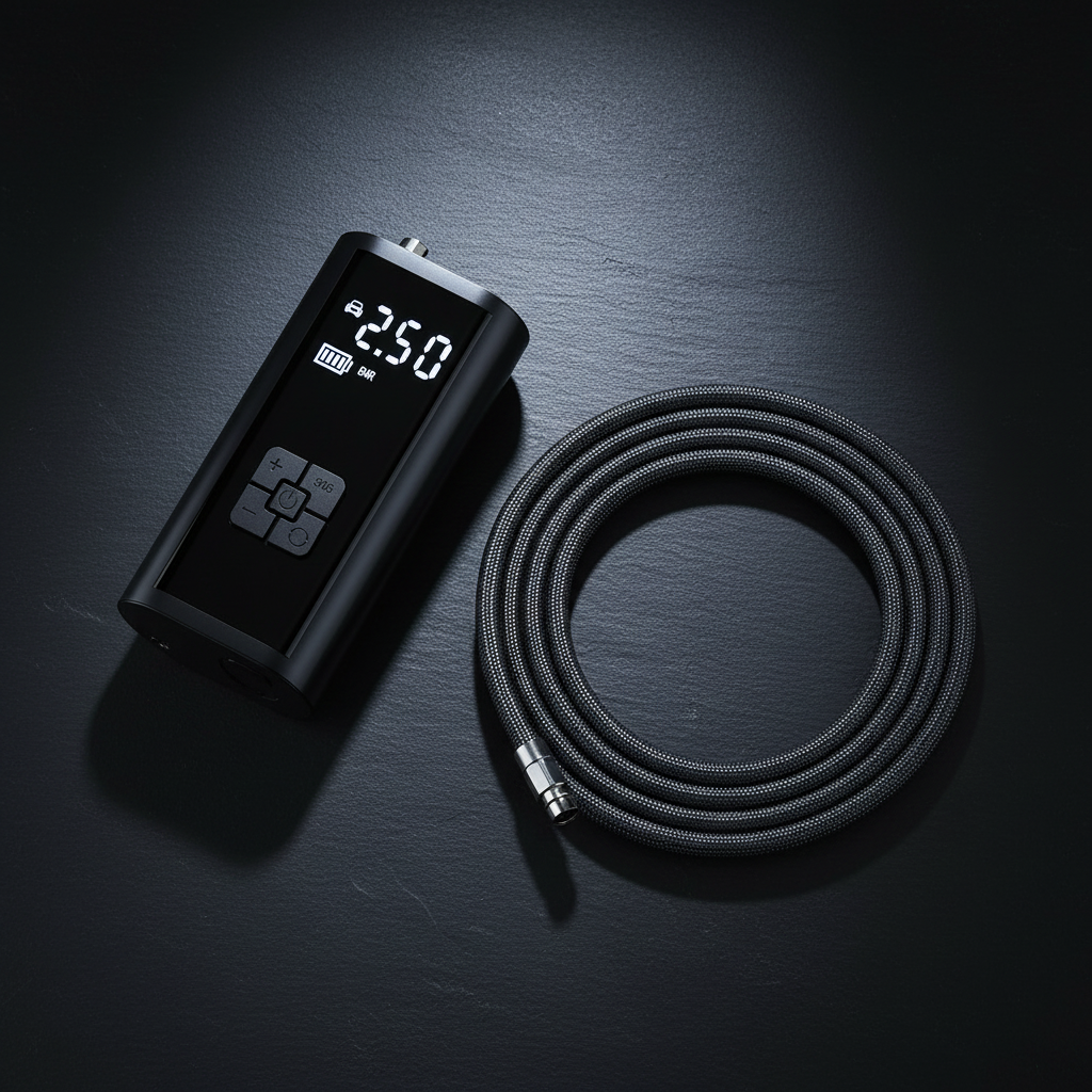 Compresseur CarMood — flat lay premium