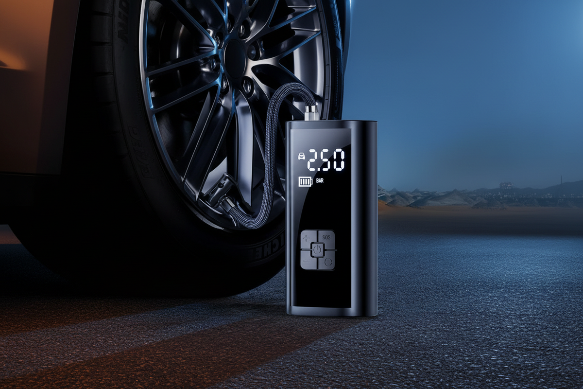 Compresseur CarMood — lifestyle nuit pneu luxe