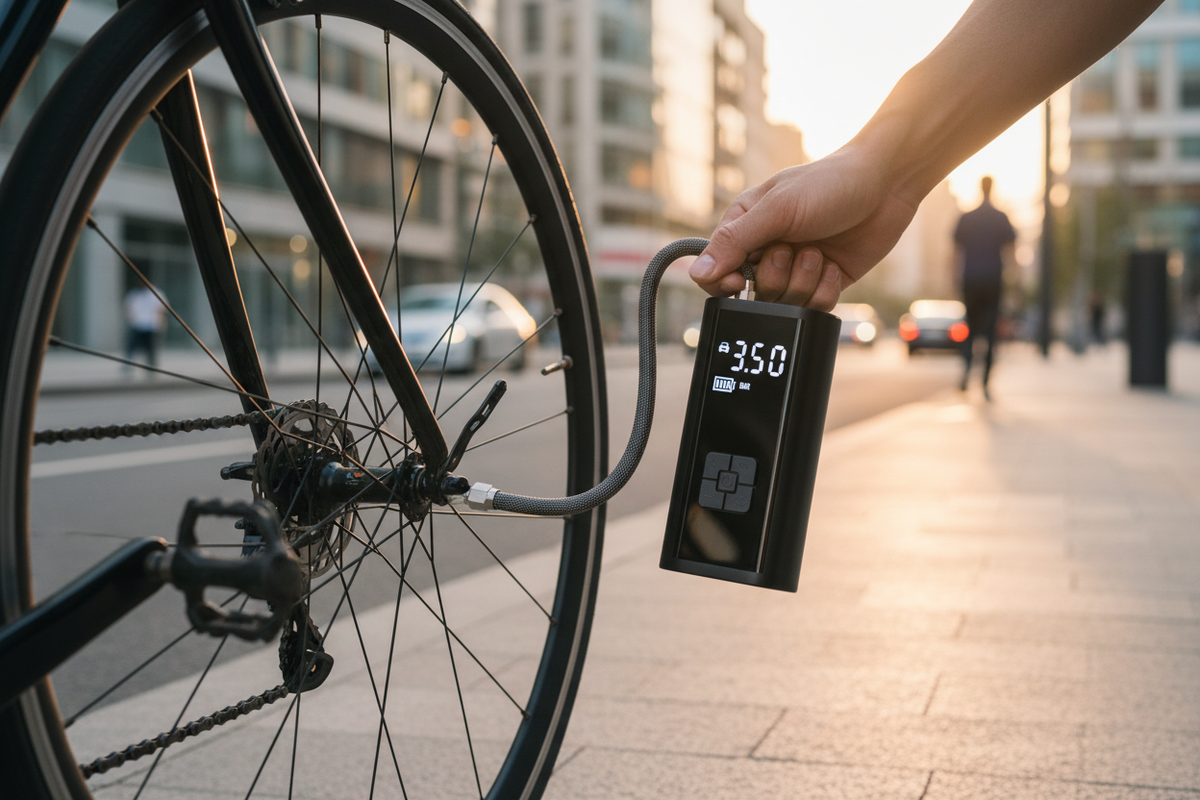 Compresseur — vélo en ville