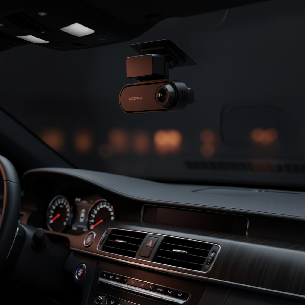 DDPAI N5 Dual – montée en voiture