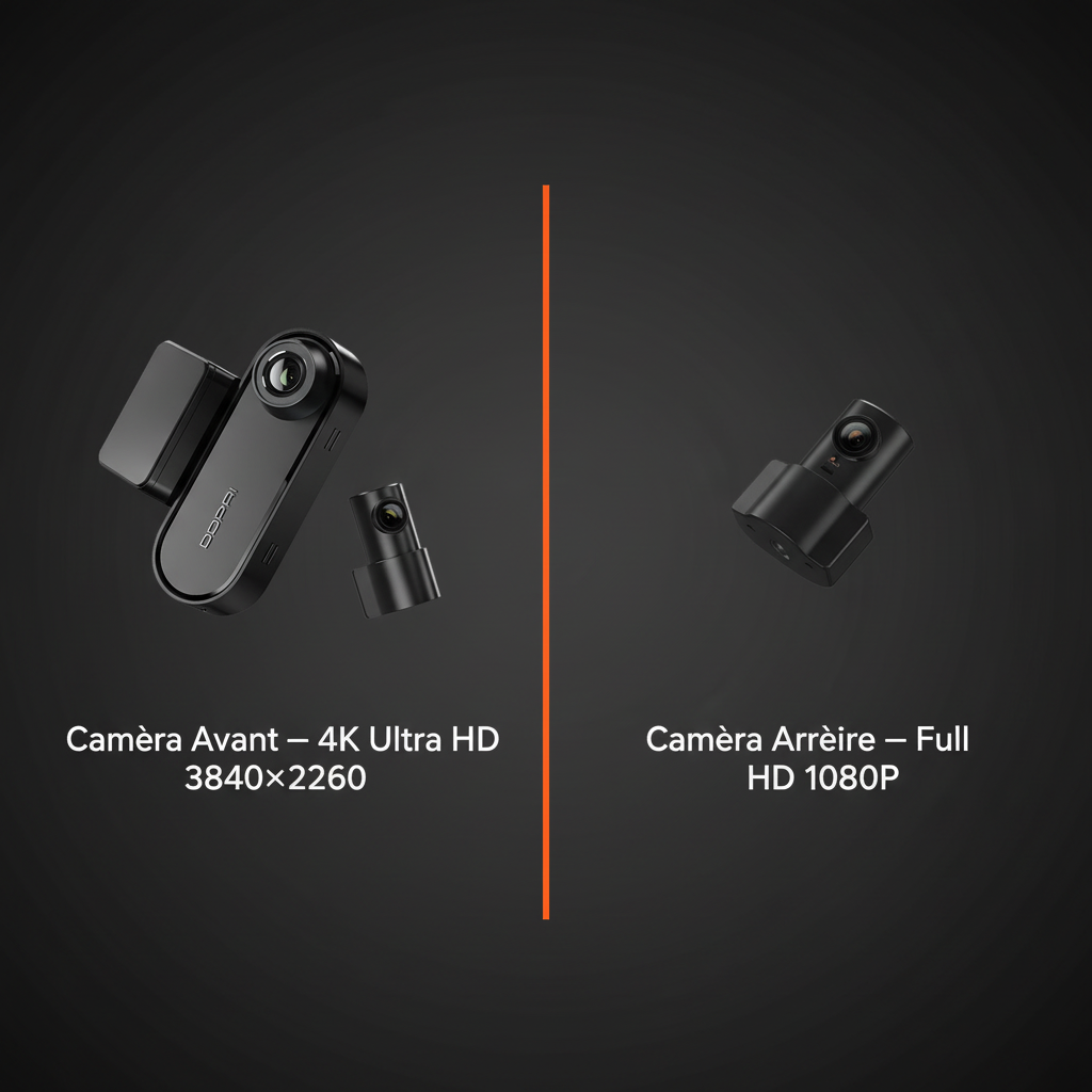DDPAI N5 Dual – split FR avant arrière
