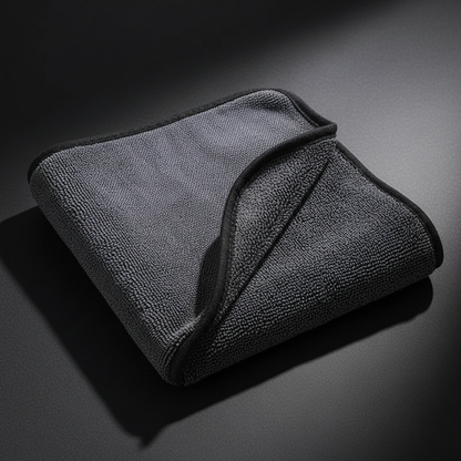 Serviette microfibre fond sombre